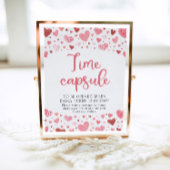 Hart Valentijn Tijd Capsule Baby shower Teken Poster