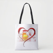 Hart Valentijn Tote Bag (Voorkant)