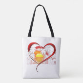 Hart Valentijn Tote Bag (Achterkant)