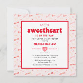 Hart Valentijnsdag Februari Baby Shower Kaart (Voorkant)