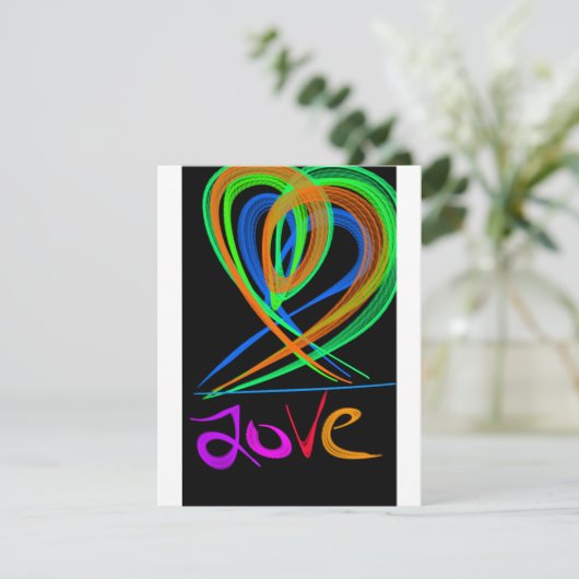 Hart Valentijnsdag Feestdagenkaart (Staand voorkant)