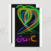 Hart Valentijnsdag Feestdagenkaart (Voorkant / Achterkant)