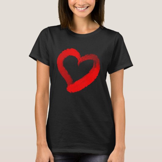 Hart Valentijnsdag jongens meisjes Mannen Vrouwen  T-shirt (Voorkant)