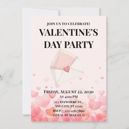 Hart Valentijnsdag Kaart (Voorkant)