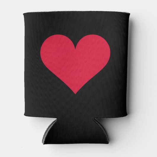 Hart Valentijnsdag Liefde Hart Blikjeskoeler (Voorkant)