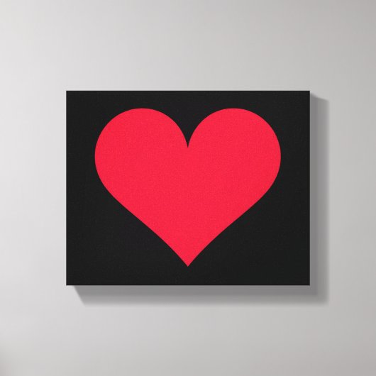 Hart Valentijnsdag Liefde Hart Canvas Afdruk (Voorkant)