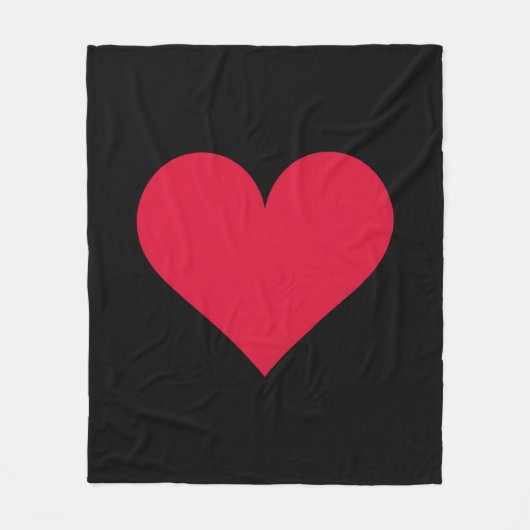 Hart Valentijnsdag Liefde Hart Fleece Deken (Voorkant)