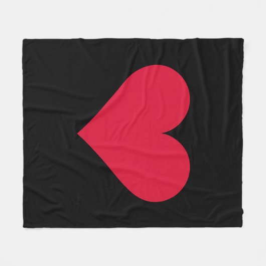 Hart Valentijnsdag Liefde Hart Fleece Deken (Voorkant (Horizontaal))