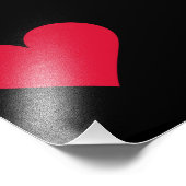 Hart Valentijnsdag Liefde Hart Foto Afdruk (Hoek)