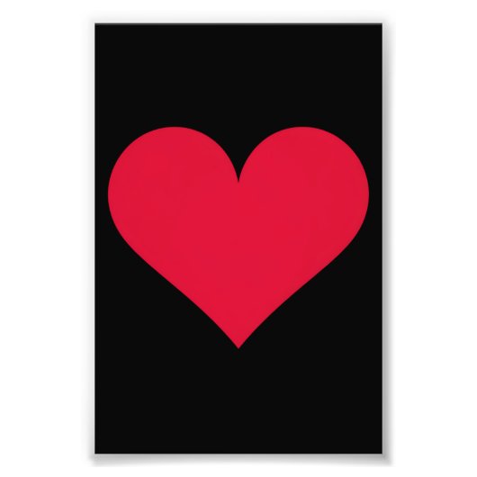 Hart Valentijnsdag Liefde Hart Foto Afdruk (Voorkant)