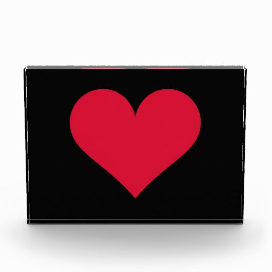 Hart Valentijnsdag Liefde Hart Fotoblokken (Voorkant)