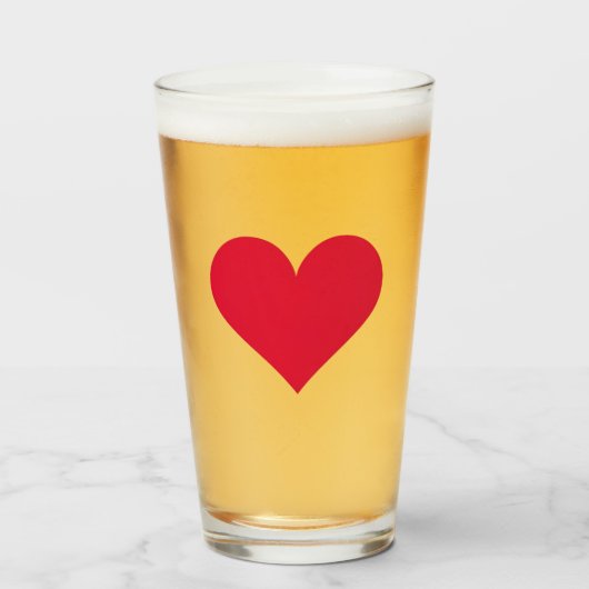 Hart Valentijnsdag Liefde Hart Glas (Voorkant gevuld)