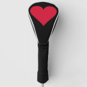 Hart Valentijnsdag Liefde Hart Golfheadcover (Voorkant)