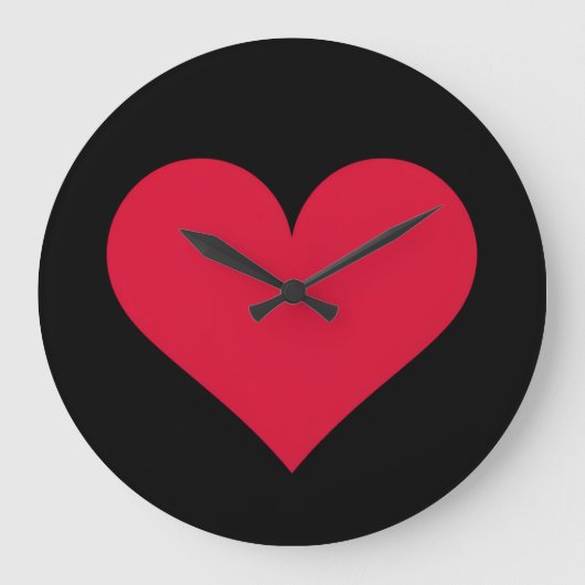 Hart Valentijnsdag Liefde Hart Grote Klok (Voorkant)