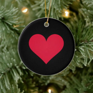Hart Valentijnsdag Liefde Hart Keramisch Ornament
