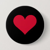 Hart Valentijnsdag Liefde Hart Ronde Button 7,6 Cm (Voorkant)