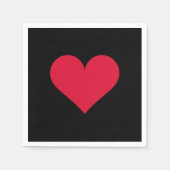 Hart Valentijnsdag Liefde Hart Servet (Voorkant)