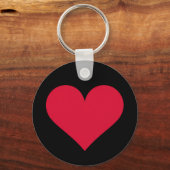 Hart Valentijnsdag Liefde Hart Sleutelhanger (Voorkant)