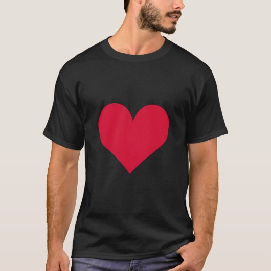 Hart Valentijnsdag Liefde Hart T-shirt (Voorkant)