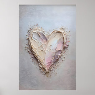 Hart Valentijnsdag print, Valentijnsdag lente Poster