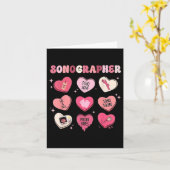 Hart Valentijnsdag Sonograaf Echografie Techno Kaart (Gele Bloem)