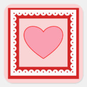 Hart Valentijnsdag Stickers (Voorkant)