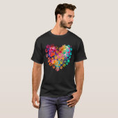Hart Valentijnsdag T-shirt (Voorkant volledig)