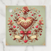  hart Valentijnsdag xoxo Bedankjes Labels (Voorkant)