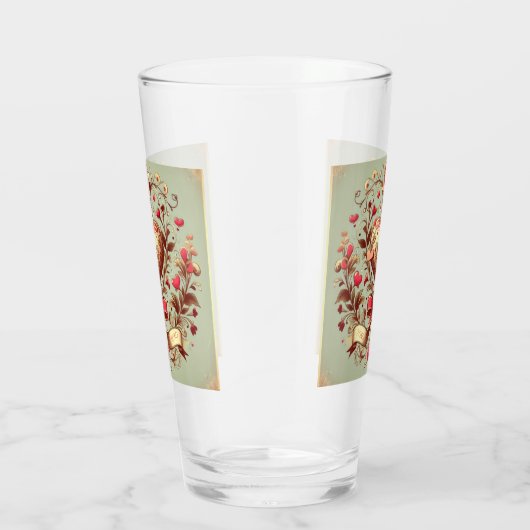 hart Valentijnsdag xoxo Glas (Rechts)