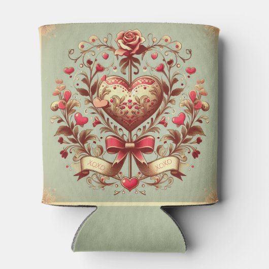  hart Valentijnsdag xoxo koeler (Achterkant)