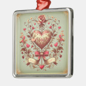  hart Valentijnsdag xoxo Metalen Ornament (Links)