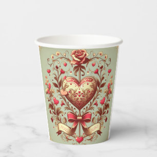 hart Valentijnsdag xoxo Papieren Bekers