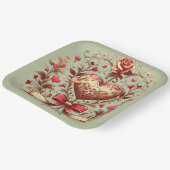  hart Valentijnsdag xoxo Papieren Bordje (Gebogen)