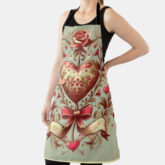 hart Valentijnsdag xoxo Schort (Insitu)