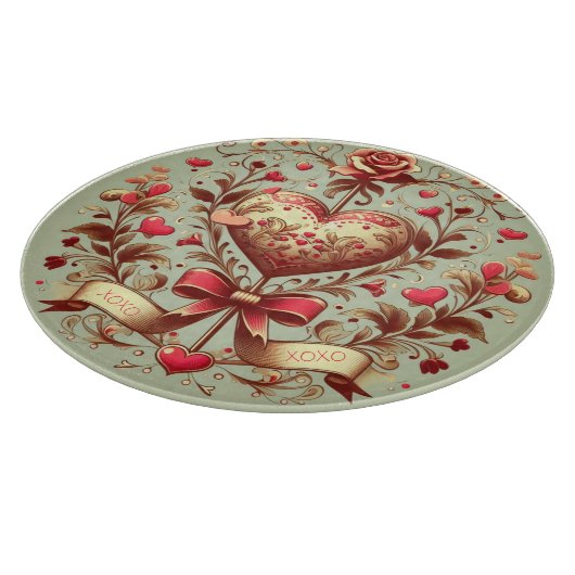  hart Valentijnsdag xoxo Snijplank (Hoek)