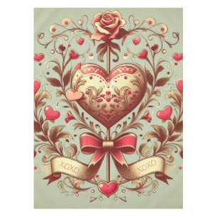 hart Valentijnsdag xoxo Tafelkleed