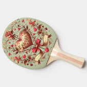  hart Valentijnsdag xoxo Tafeltennisbatje (Zijkant)