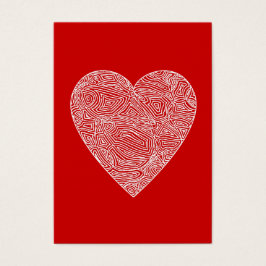 Hart Valentijnse  Visitekaartje