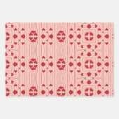 Hart-Valentijns's Wrapping Paper- Set van 3 Inpakpapier Vel (Voorkant 3)