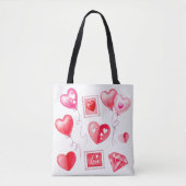 hart Valentine dag Tote Bag (Voorkant)