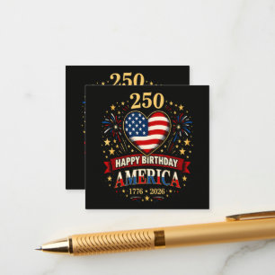 Hart Van Amerika 1776 2026 4 Juli Informatiekaartje
