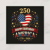 Hart Van Amerika 1776 2026 4 Juli Informatiekaartje (Achterkant)