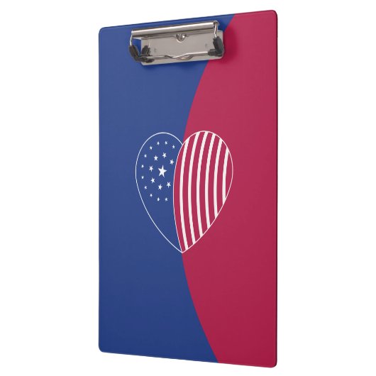 Hart van Amerika (Curve) Klembord (Links)