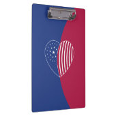 Hart van Amerika (Curve) Klembord (Rechts)