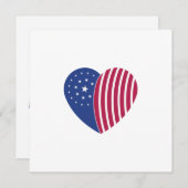  hart van Amerika Feestdagenkaart (Voorkant / Achterkant)