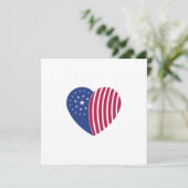  hart van Amerika Feestdagenkaart (Staand voorkant)