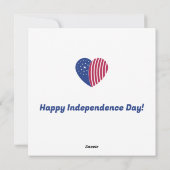  hart van Amerika Feestdagenkaart (Achterkant)