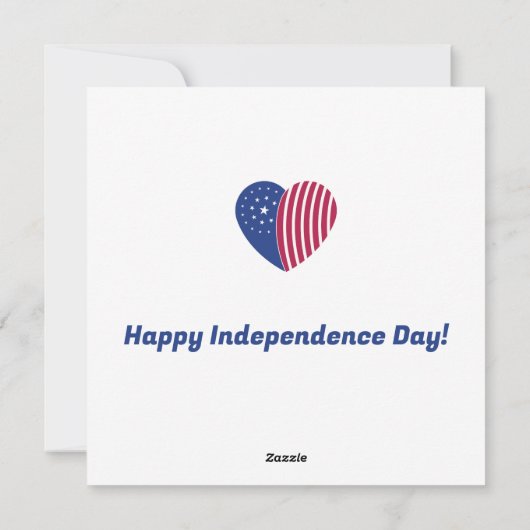  hart van Amerika Feestdagenkaart (Achterkant)