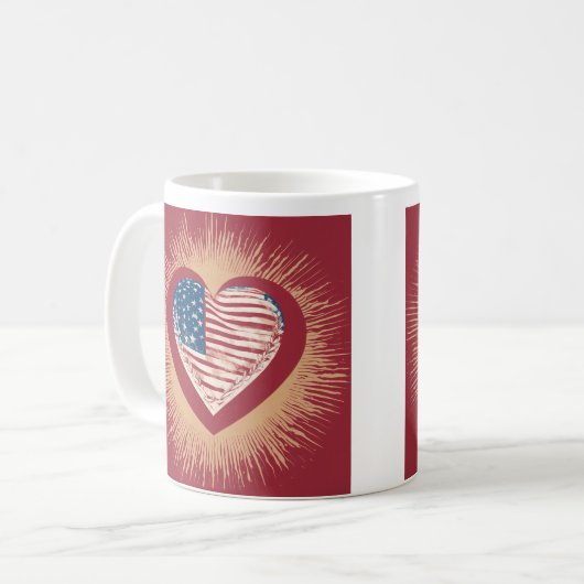 Hart van Amerika Mok (Voorkant links)