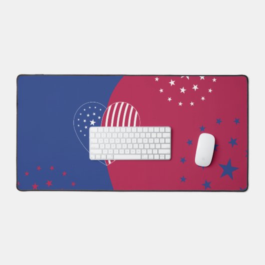 Hart van Amerika (Star) Desk Mat (Keyboard & Muis)